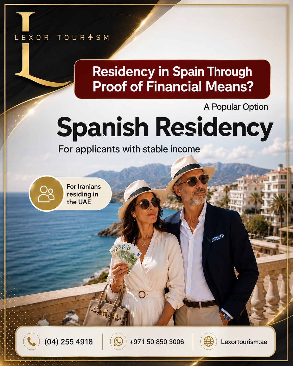 Spain Financial Means Residency for UAE Residents